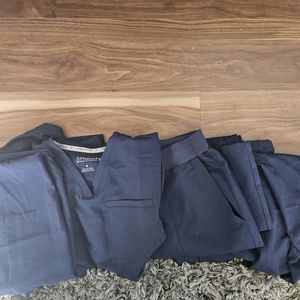 Fabletics Scrubs Lot-  4 tops, 3 bottoms